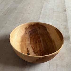 Grünholzschale Apfel,20cm,geölt,Nr.4