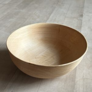 Grünholzschüssel aus Feldahorn,21cm,Bienenwachsfinish,Nr.1
