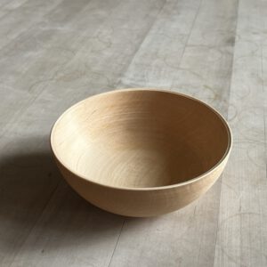 Grünholzschale aus Feldahorn,18cm,Bienenwachsfinish,Nr.5